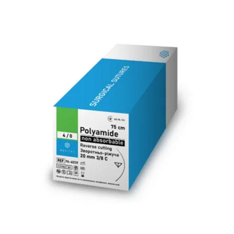 Поліамід USP2 (M5), 50 см з аплікатором, без голки. LP02-PА Meditec